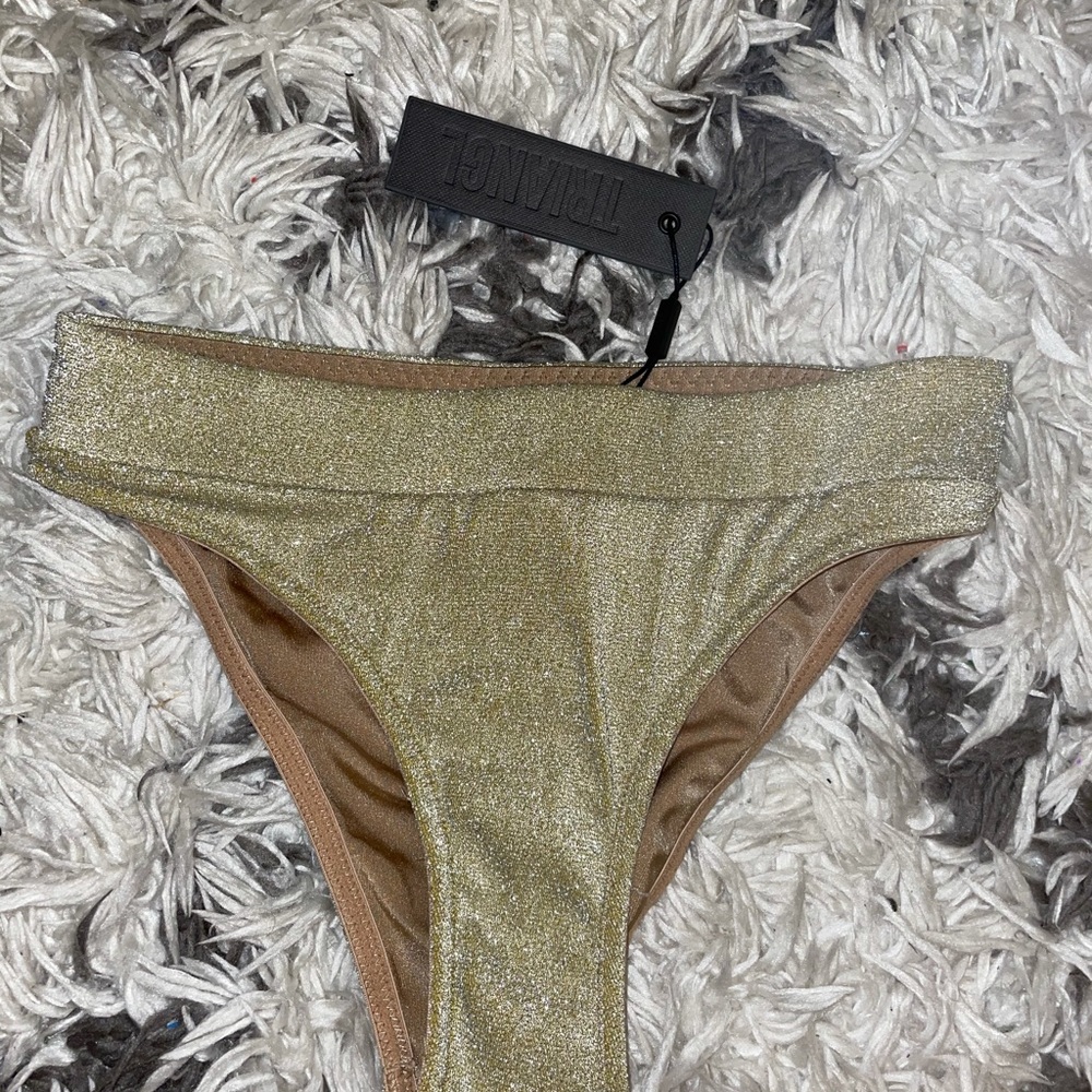Triangl gold bikini bottoms